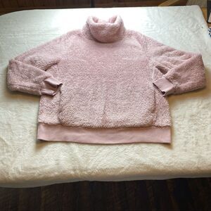 Lukka Lux Pink Fluffy Turtleneck Pullover Size XL
